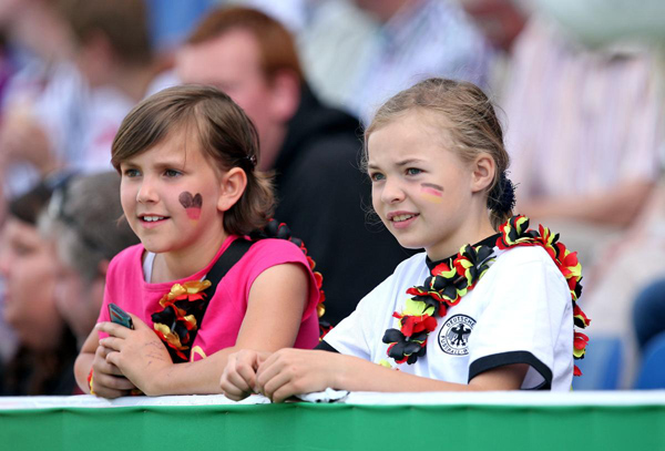 Mädchen beim Fußball