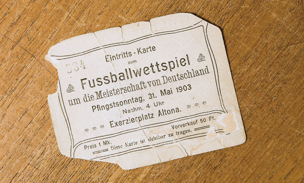 Eintrittskarte von 1903