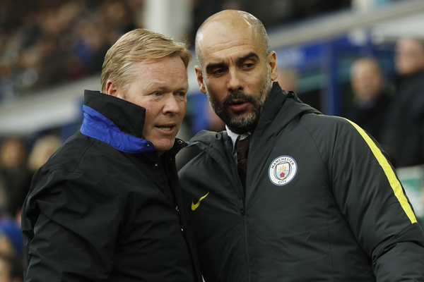 Pep Guardiola und Ronald Koeman