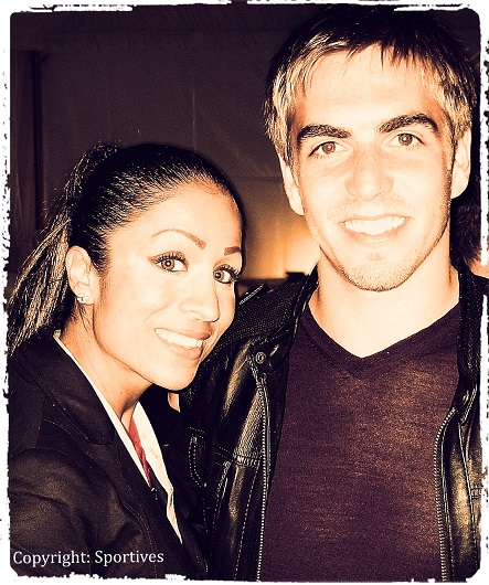 Philipp Lahm und Samira Samii