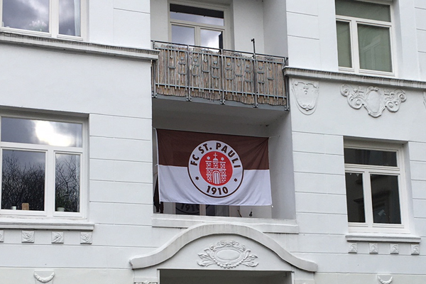 Fahne des FC St. Pauli