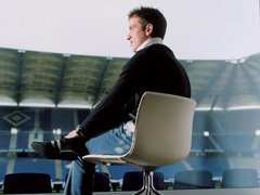 van der Vaart im HSV-Stadion